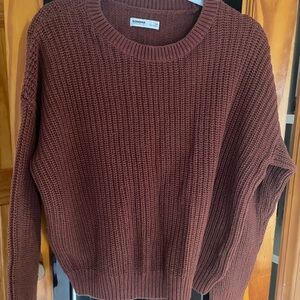 Sonoma Women's Rich Brown Crew Neck Sweater